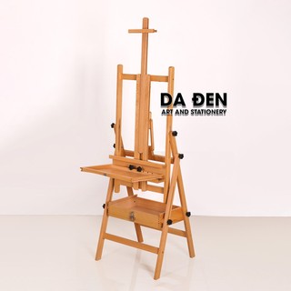 [DA ĐEN] Giá Vẽ Gỗ Sồi Có Hộp Đựng Hosenart Chỉnh Nghiêng (Mã HJ)