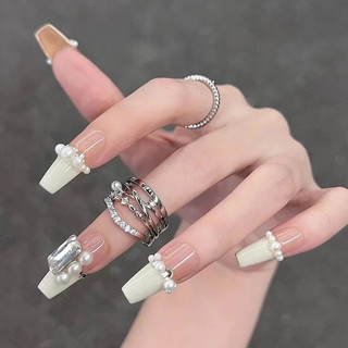 Khay trai nửa YHB mix size mix màu - khay ngọc trai nhân tạo trang trí đính móng cực đẹp.