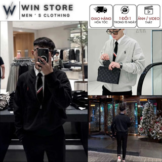 Áo Khoác Bomber Nỉ Thêu Ngựa Đơn giản Siêu Sang Chất Dày Dặn_Áo BomBer Nam Nữ