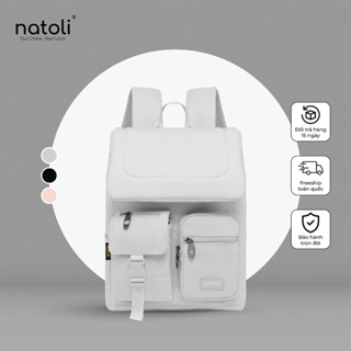 Balo laptop nam nữ thương hiệu NATOLI, cặp đi học nam nữ chống sốc chống nước tốt Global Backpack B8