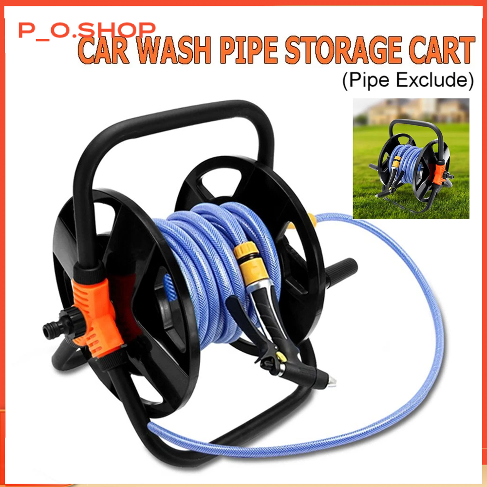 【🔥Rẻ】Bộ khung rulo cuộn ống nước tưới cây từ 10 đến 35 mét dây phi 16 dạng sách tay hoặc treo tường 