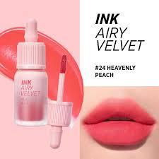 Son Kem Lì Peripera Ink Airy Velvet Tint 01 - 30 nhẹ môi, chất son mỏng nhẹ