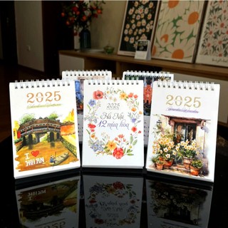 Lịch để bàn 2025 CÓ LỊCH ÂM, KÈM NOTE cute dễ thương