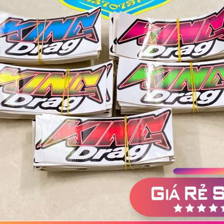 Logo King Drag dán đầu xe giá rẻ