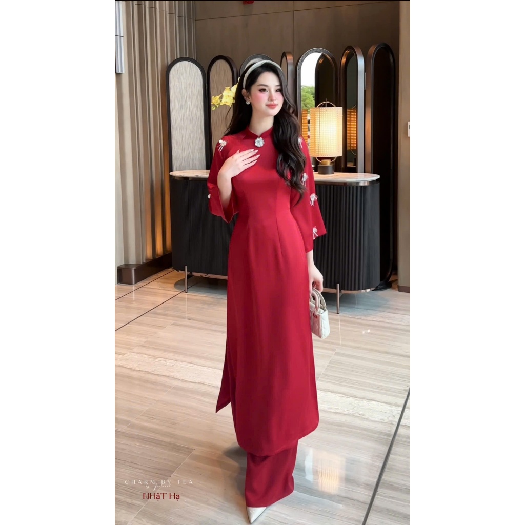 Áo Dài Thiết Kế Charm By Tea: NHẬT HẠ SET | BigBuy360 - bigbuy360.vn