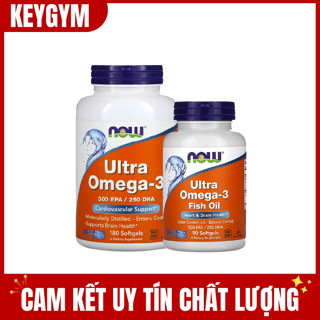 [HÀNG KEYGYM] Now Ultra Omega 3, 90 - 180 Viên