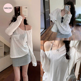  Áo phông giấy Mecixi áo phông basic nữ tính thanh loại chất giấy cao cấp nhẹ mờ dai T082 