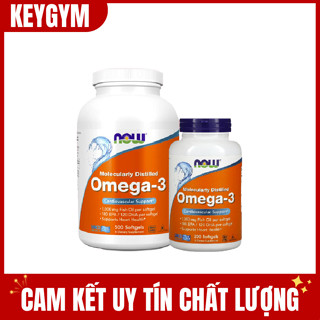 [HÀNG KEYGYM] Omega 3 Bổ Sung Giúp Đep Da Chống Lão Hóa Sáng Mắt Dầu Cá Omega3 Fish Oil NOW Omega 3