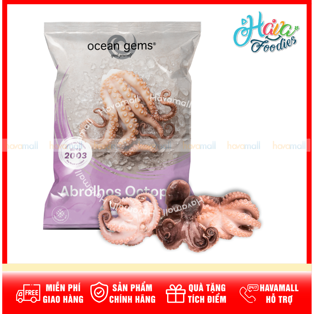 Bạch Tuộc Baby Đông Lạnh Ocean Gems 800g – Frozen Baby Octopus
