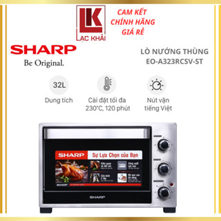 Lò nướng Sharp EO-A323RCSV-ST 32 lít, công suất 1500W nướng đối lưu - Hàng chính hãng