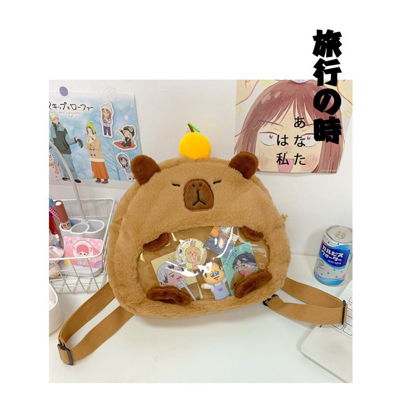 Balo túi đeo vai Capybara nhiều mẫu dễ thương, Túi đeo chéo Chuột lang đáng yêu _ Funny kids