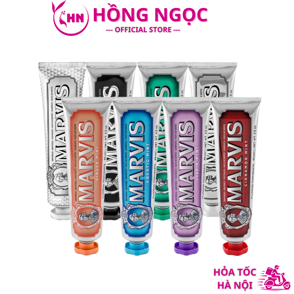 [CHÍNH HÃNG] Kem Đánh Răng Marvis Nhập Khẩu Ý Đủ Mùi Hương | Kem Đánh Răng Thuần Chay Marvis