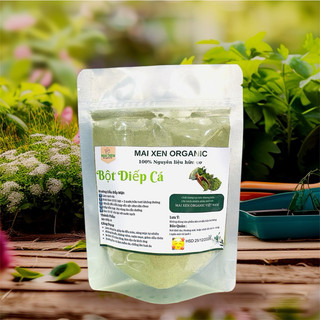 Bột Diếp Cá sấy lạnh 100% Mai Xen - 100gr , Mặt nạ diếp cá hữu cơ giảm mụn, trắng da, mờ thâm sạm