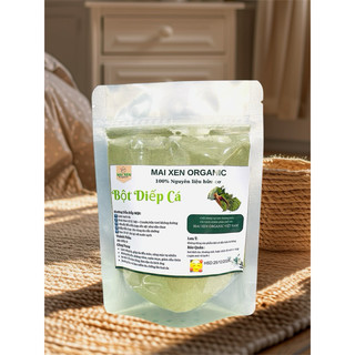Bột Diếp Cá sấy lạnh 100% Mai Xen - 100gr , Mặt nạ diếp cá hữu cơ giảm mụn, trắng da, mờ thâm sạm