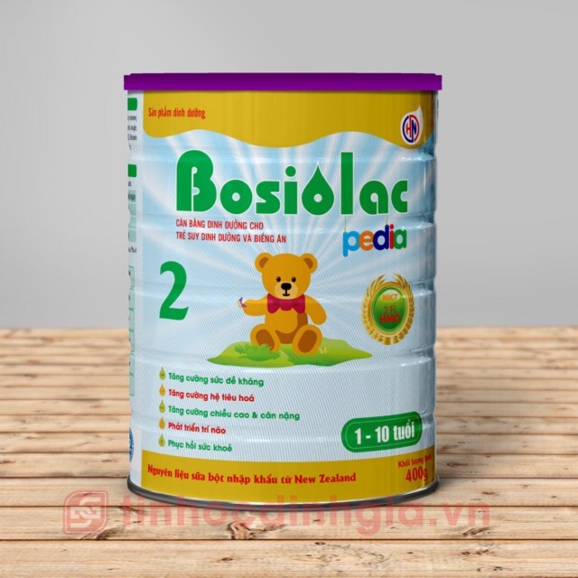 Sữa Bosiolac 900g số 2 (từ 1-10 tuổi)