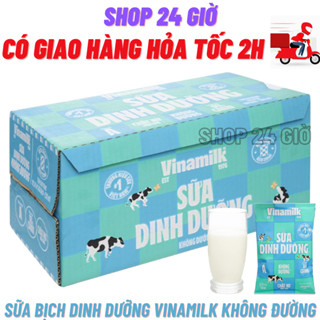 1 Thùng Sữa Bịch VINAMILK Không Đường