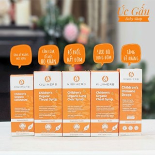 Siro tăng đề kháng, bổ phổi, cảm cúm KiwiHerb Children 50ml cho bé 0-12 tuổi