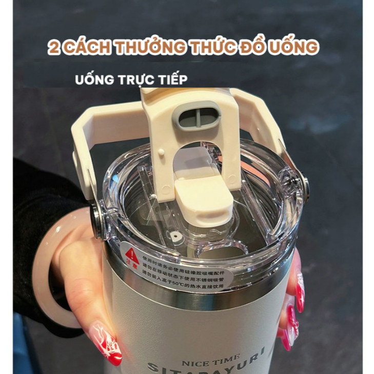 Bình Giữ Nhiệt Khắc Tên Có Ống Hút,Ly Giữ Nhiệt SITA Nóng Lạnh 24H Hàng Chính Hãng PINKCUP 600ml/900ml PC40 - 02 | BigBuy360 - bigbuy360.vn