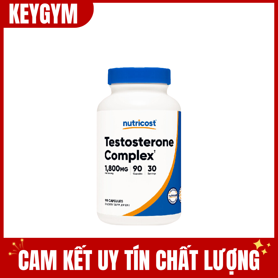 [HÀNG KEYGYM] Nutricost Testosterone Complex 90 Viên