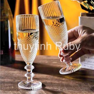 Ly uống rượu vang thủy tinh pha lê, ly sâm panh,ly whisky, ly cocktail martini