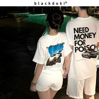  BLACKDOKI Áo thun COUPLE PORSCHE  áo phông basic chất cotton 100% local brand 