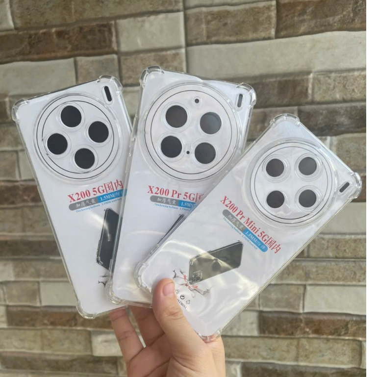 Vivo X200 , X200 Pro , X200 Pro mini 5G Ốp lưng chống sốc 4 góc siêu bảo vệ máy