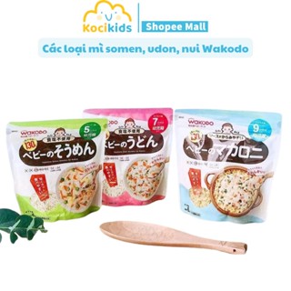 Mỳ Somen,Udon,Nui Wakodo Nhật Bản tách muối cho bé ăn dặm từ 5M 7M 9M Gói 130g