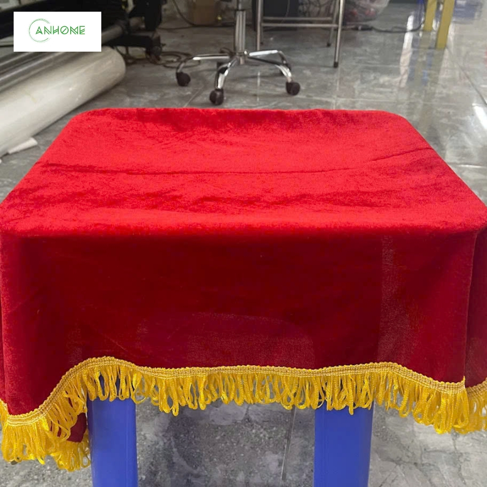 Khăn Phủ Khay Cắt Băng Khánh Thành, Lễ Trao Giải, Phủ Tráp Cưới Hỏi Vải Nhung Sang Trọng Anhome