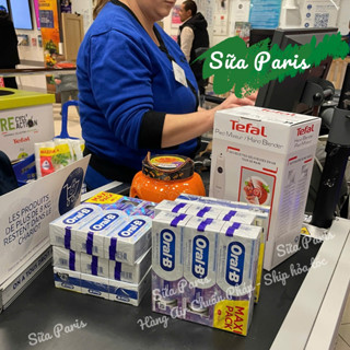 Kem đánh trắng răng oral b 3D white giúp cải thiện tình trạng ô vàng và làm trắng răng chỉ sau 7 ngày, hàng Pháp