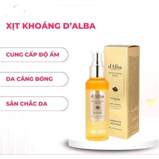 [Vỏ vàng]Xịt khoáng serum D'Alba 50ml White Trufle.Xịt Khoáng Serum Tinh Chất Bơ và vàng 24k