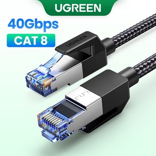 Cáp mạng Cat8 đúc sẵn bọc dù Ugreen NW153 băng thông ổn định lên đến 2000MHz 1M, 1,5M, 2M, 3M, 5M cao cấp