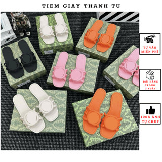 (6247)Dép lê nữ  cao su non , dép lê nữ đế bệt hàng hộp xanh QCCC fullbox