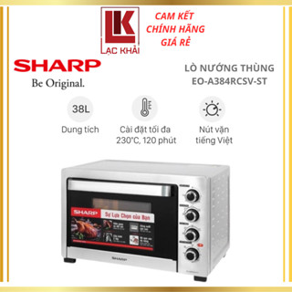 Lò nướng Sharp EO-A384RCSV-ST 38 lít, Công suất 1800W, Quạt đối lưu - Hàng chính hãng