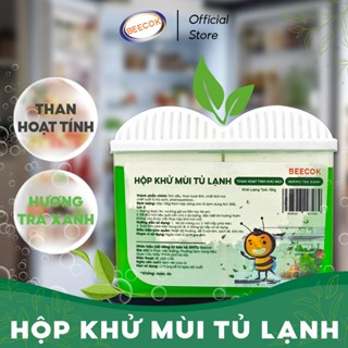Hộp khử mùi tủ lạnh Beecok than hoạt tính, hương trà xanh 150gr