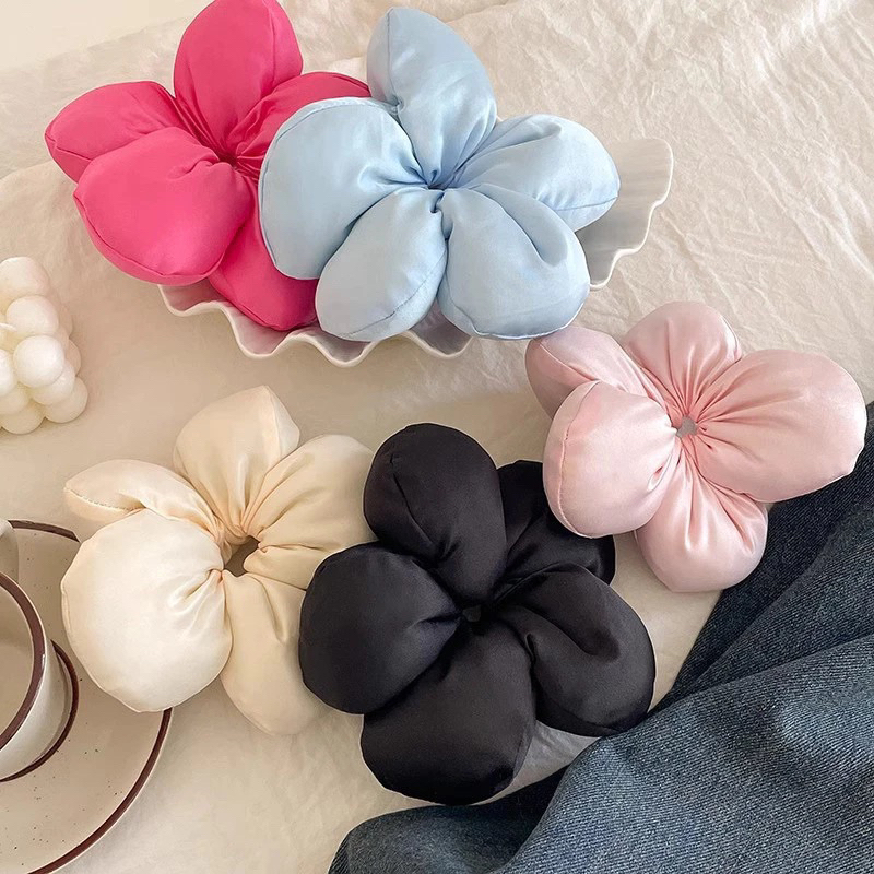 Cột  tóc hình hoa to đại scrunchies hoa(c46)