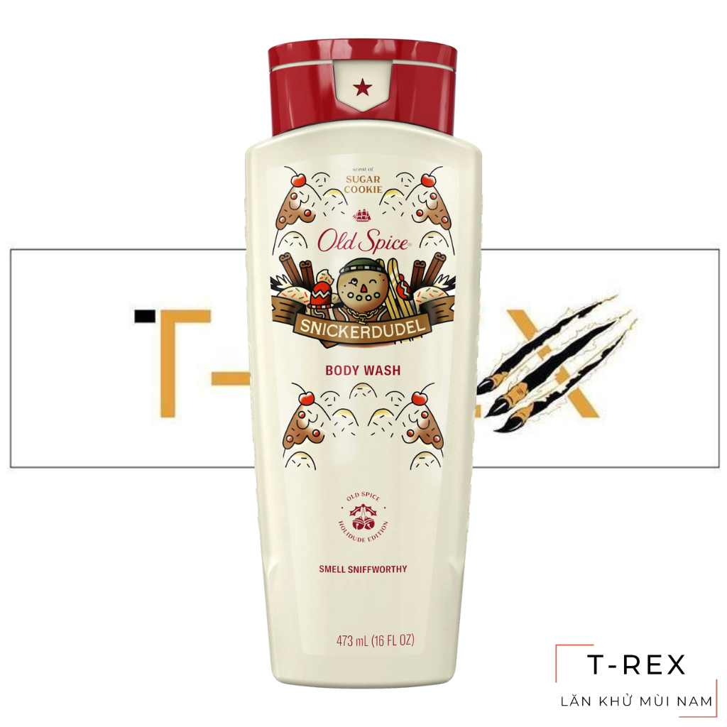 Sữa Tắm Old Spice Holiday Limited Edition Snickerdudel Sugar Cookie Scent 473ml