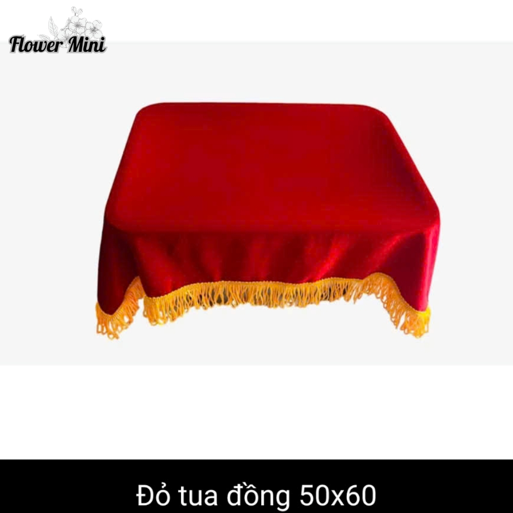 Khăn Nhung Đỏ Viền Vàng Phủ Khay Trap Cưới Hỏi, Lễ Trao Giải, Sự Kiện Khai Trương, Khánh Thành