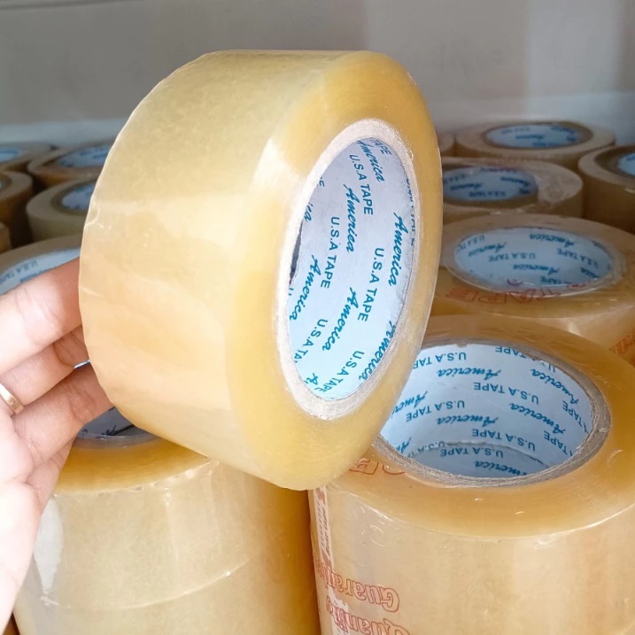 Băng Keo Dán Thùng 200Yard, Băng Keo Đóng Gói Siêu Dày Siêu Dính, Băng Keo Trong, Băng Dính Trong 4.