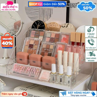  Kệ đựng mỹ phẩm 5 6 7 tầng trong xuốt khay đựng đồ trang điểm cá nhân phấn mắt son môi đồ makeup 