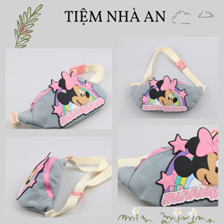 Túi đeo chéo túi đeo hông cho bé gái hình minnie mickey cực xinh