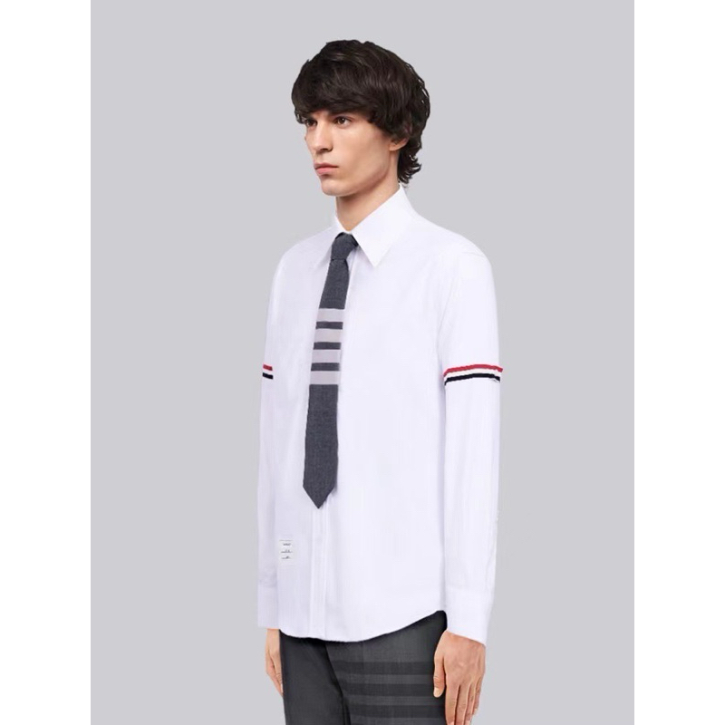 Cà vạt Thom B 03 (sọc trắng+tem đầy đủ)