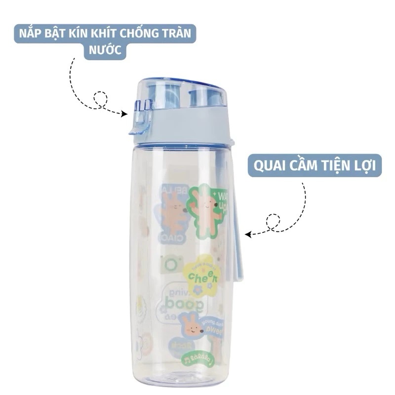 Bình nước thể thao Kita Active 500ml - Du Lịch, Dã Ngoại - Bình Thể Thao Tập Gym Kita Active