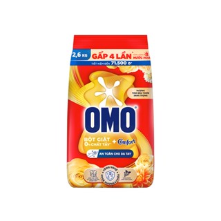 Bột giặt OMO Comfort tinh dầu thơm nồng nàn túi 350g - 700g