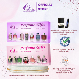   Sample perfume test  Bộ thử mùi nước hoa mini CHARME 3ml 