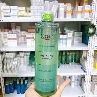 Eucerin Sữa Rửa Mặt Cho Da Nhờn Mụn ProAcne Solution Cleansing Gel 400ml