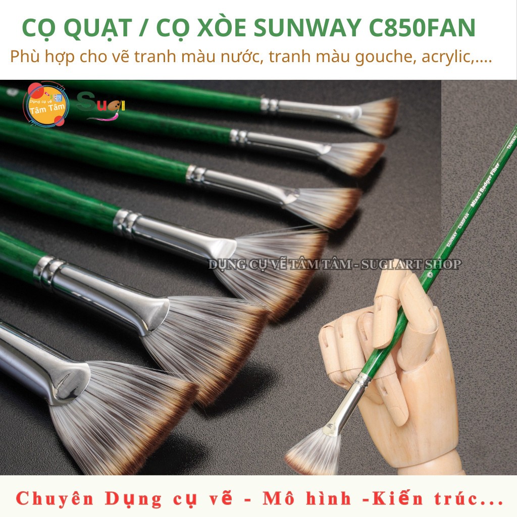 [ Tâm Tâm ]  Cọ QUẠT / CỌ xòe Sunway C850FAN