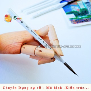 [ TÂM TÂM ] Cọ vẽ nét Lông Sóc thân trắng Sunway  B008