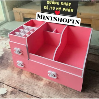 kệ tủ đựng mĩ phẩm max 35cm hồng phấn mới