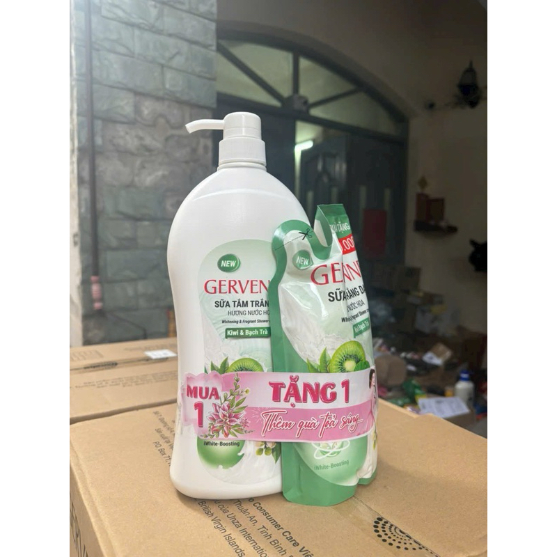 Sữa tắm Gervenne 900g - Tặng Túi sữa tắm 450g