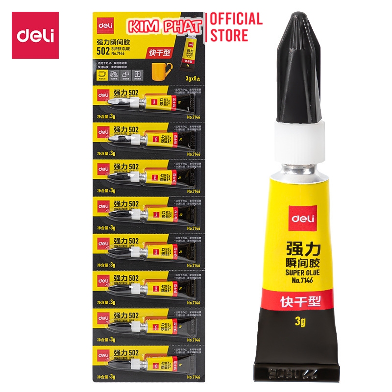 01 Tuýp Keo 502 siêu dính Deli 7146